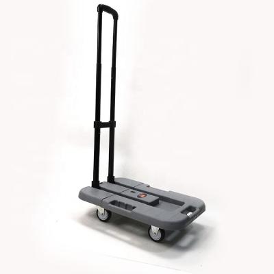 China Hand Pull Truck Tool Pull Cart 300KGS Loading capacity plastic trolly on sale en venta