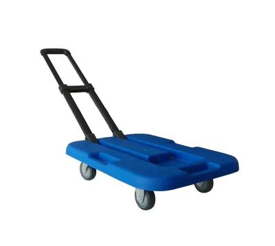 China 200 kg/440lbs load Capacity Portable Folding Hand Pallet Truck Wagon Platform Hand Truck for Cargo and Shopping en venta