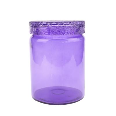 China Quality Assurance Scented Glass Candle Jar Can Custom Shape Glass Candle Jars With Lid for sale