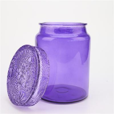 China 2021 Sustainable New Color Of Round Shape Customized Functional Glass Canisters For Candy Storage for sale