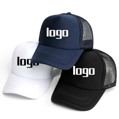 China Wholesale Adjustable Single Youth COMMON Trucker Hats Panel Mesh Cap Custom Men Foam Mesh Baseball Cap Foam Plain 5 Trucker Hats for sale