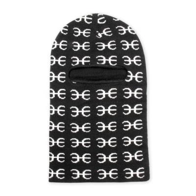 China COMMON Jacquard Full Face Knit Balaclava Logo Hood Mask Acrylic Knitted Hole Custom Designer Ski Mask Cover One for sale