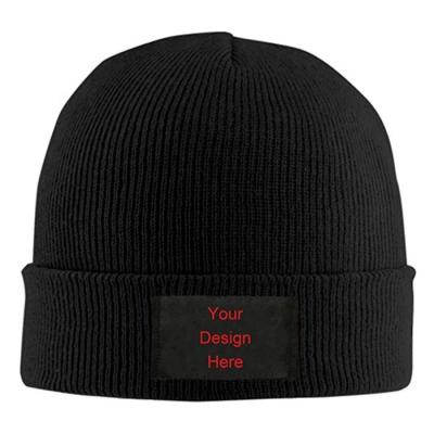 China JOINT Winter Classic Mens Wool Knitted Beanie Hat for sale