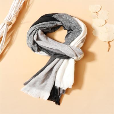 China Autumn And Winter Schal Damen Warm Style Wear Wool Scarves New For Couples Solid Color Fashionable Warm Luxury Scarf for sale