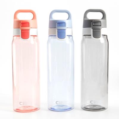 China Eco-Friendly Leak-Proof Tritan Sustainable Sports Drinking Motivational Bpa Free Plastic Water Bottle for sale