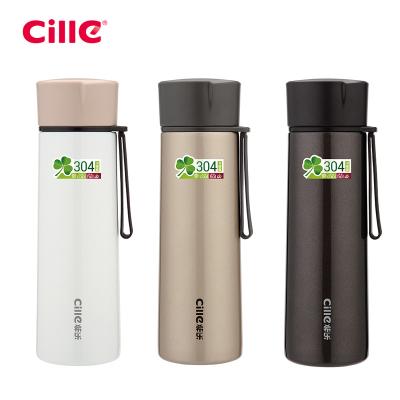 China Cille Sports 450ML Business Custom Office Sports Coffee Flasks Double Wall Vacuum Insulated 18/8 Stainless Steel 304 Water Bottle for sale