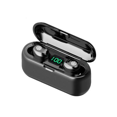 China Mini In-ear Headphones f9 TWS 5.0 Radio Earbuds Earphone With 2000mAh Charging Sports Gaming Headset With LED Display for sale