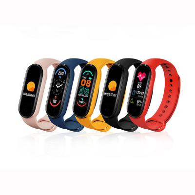 China Waterproof BP Monitor Smartband 6 Smartband 6 MP3 Playback Band M6 Smart Watch Wristband Fitness Tracker Heart Rate Blood Pressure Tracker for sale