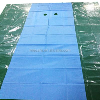 China Surgical Disposable Sterile SMS/PE Drape /Angiography Pack for sale