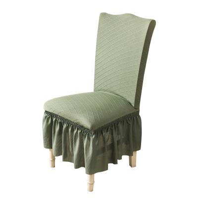 China Jacquard Wholesale Good Quality Dining Chair Covers Polyester Spandex Cover Chair To Wedding Stretch Chair Covers for sale