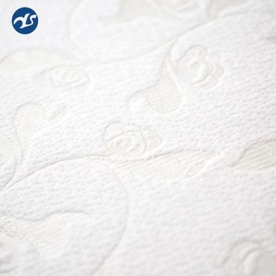 China New Design Anti-Static White Home Textile 100% Polyester Jacquard Knitted Mattress Fabric for sale