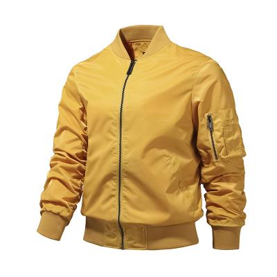 China Custom Simple Classic Blank Logo Winter Bomber Jacket Men's Waterproof Men's Zipper Jacket Windproof for sale