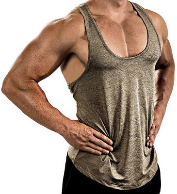 China Men's Sleeveless Fitness Gym Anti-Shrink Bodybuilding Cotton Boys Muscle Singlet Travel Running Tank Tops Sports for sale