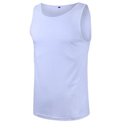 China Anti Shrink Mens Sports Vest Muscle Fitness Vest for sale