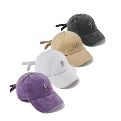 China 2021 Autumn Question Mark Logo Retro COMMON Elastic Brim Hat Men's Fit Baseball Caps for sale