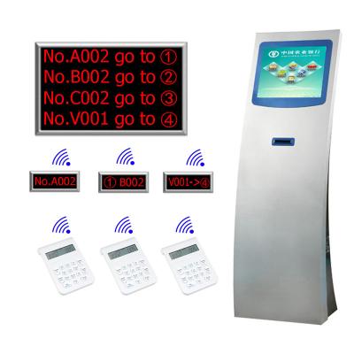 China Automatic Queue Management System Ticket Dispenser Machine System For Bank 17 Inch for sale