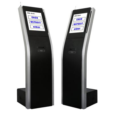 China Queue Management Touch Screen Android Queue Management System Arabic Language Wired Kiosk for sale