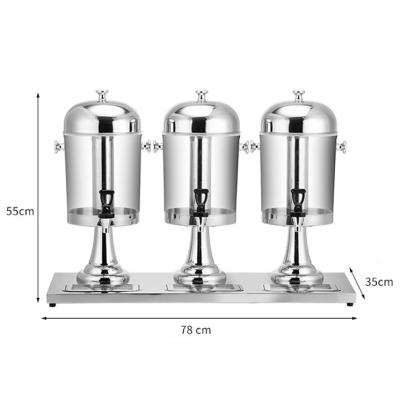 China Morden 24L Beverage Stainless Steel Commercial Cold Dispenser Juice Dispenser Cooler for sale