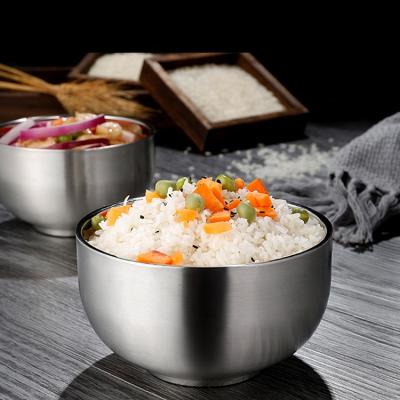 China Guaranteed Sustainable Kitchen Quality Stainless Steel Round Noodle Bowl Insulated Serving Bowl Set for sale