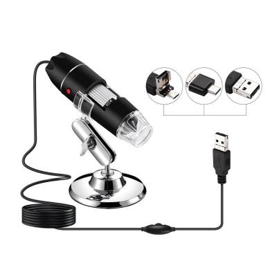 China 40-1000X 8 LED USB 2.0 Magnification Endoscope Mini Digital Camera Microscope with OTG Adapter and Metal Bracket HBS-DM-001 for sale