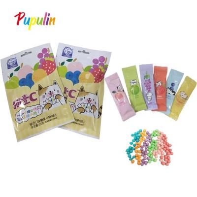 China Normal Wholesale Custom Mix Fruit Flavor Colorful Sweet Chewy Candy Multi-flavor mini chew for sale