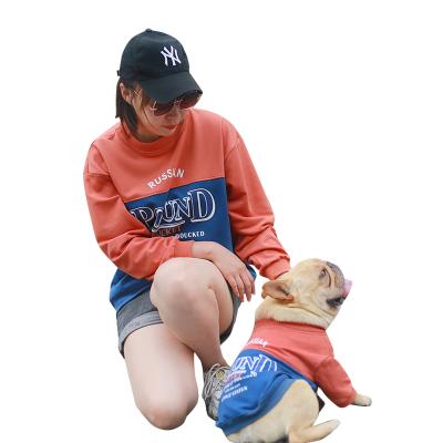 China Sustainable Matching Dog And Human Pet Clothes Fall And Winter Dog Apparel Biped Fleece Pet Clothes for sale