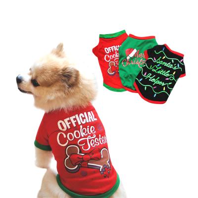 China Christmas Stocked Dog Clothes Red Shrug Sweater Lit Christmas Jumpers Unisex Dog Jackets for sale