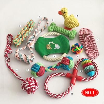 China Funny Interactive Toy Set 12 Viable High End Durable Dog Rope Dog Toys Eco Pet Toys And Accessories for sale