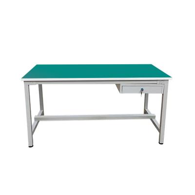 China Anti-static Industrial Production Line beech Workbench Corner Work Bench With Anti Static Coating for sale