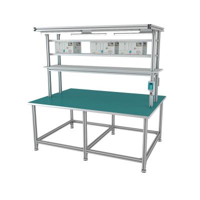 China Anti-static Best Price Assembly Line Workshop Packing Table Warehouse Workbench Combination Packaging Station for sale