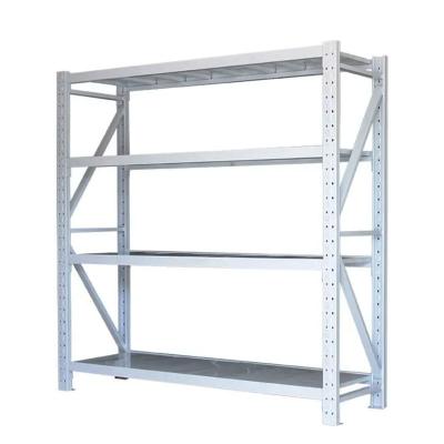 China Corrosion Protection Industrial Commercial Light Duty Boltless Garage Stacking Rack Workshop Storage Racks Steel Warehouse Shelves for sale