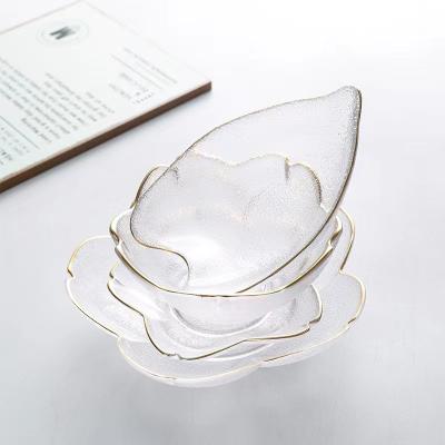 China 2121 viable new polygon fruit salad creative glass bowl for sale