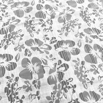 China Polyester Super Thin QUICK DRY Cotton-Blend Simple White Floral Translucent Fabric for sale