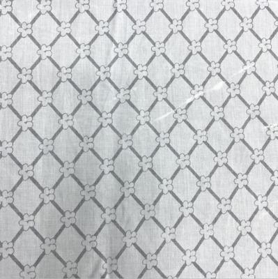 China Polyester QUICK DRY Super Thin Blend Pure White Geometric Sheet Dress Fabric for sale