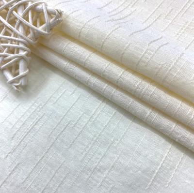 China Hot Selling 100% Organic Pure White Cotton Jacquard Woven Design Shirt Fabric Fabric for sale