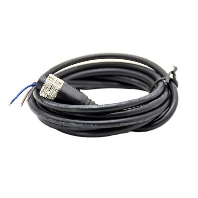 China Automotive Male To Female Straight M5 Cast Double Ended 4pin Cable Connector for sale