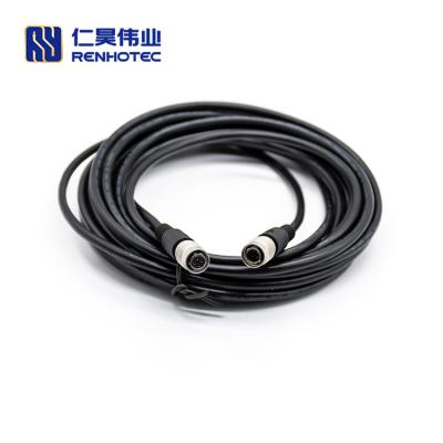 China Hirose Automotive 4pin 4 Pin Male Connector To Female Cable for sale