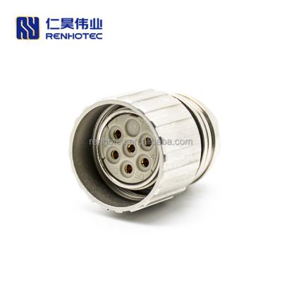 China Waterproof Power Connector M23 6 Pin Female Connector Automotive/automation/industry/LED etc. Siemens 6fx8002 series for sale