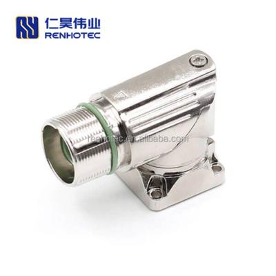 China Automotive/automation/industry/LED etc. waterproof 923 series metal field angled connector M23 8 pin socket female power connector for sale