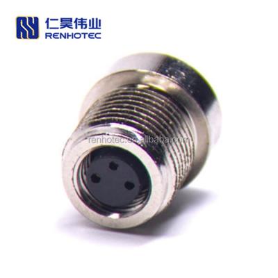 China Solder Type / PCB Mount IP67 Waterproof M8 3 4 5 6 8 Type Female Wire Assembly Male 3pin Connector Welding Cable Connector for sale