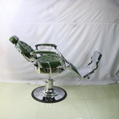 China Hot Selling Comfy Antique Extended Barber Chair Salon For Man for sale