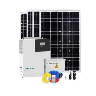 China Home Power 3KW 5KW 7KW 10KW Solar Panel Home System On/Off Grid Solar Power System With 48V Lithium Battery for sale