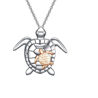 China Custom Mother's Love Necklace Jewelry Birthday Gift 2022 Custom Vintage Mother's Day Size Turtle Color Photo Pendant Birthday Gift for sale