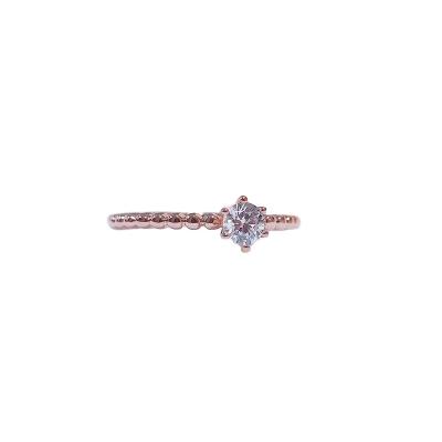 China 18K Mossinate Romantic Diamond 0.3ct Ring For Women for sale