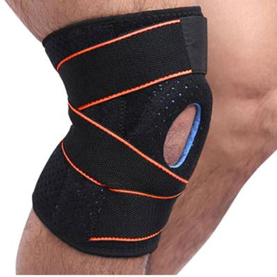 China Adjustable Elasticity Breathable High Quality CE Approved One Size Fits All Patella Belt Silica Gel Non Slip Knee Brace for sale