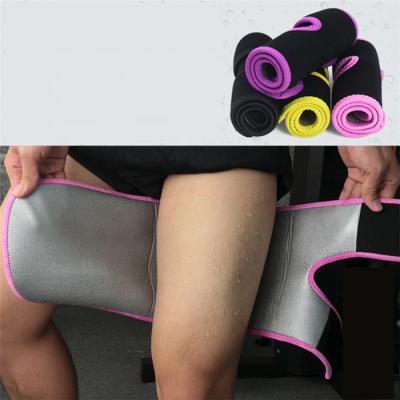 China New Material Ion Silver Coating Thigh Trimmers Weight Loss Leg Wraps Thigh Sweat Bands For Women And Men for sale