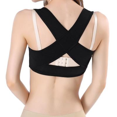 China Comfortable Breathable Hot Selling Nylon Breast Bust Lift Up Body Shaper Bra Posture Corrector Straight Back Vest for sale