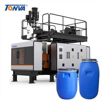 China 60L Head HDPE Wide Mouth Stackable Plastic Bottle Accumulator Blow Molding Machine Drum Making Machine for sale