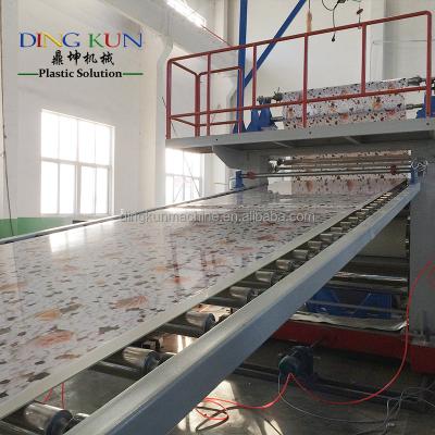 China Plates PVC Artificial Marble Board Making Machine / PVC Artificial Marble Sheet Production Line for sale