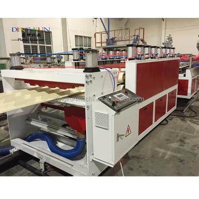 China Plates Plastic ASA Synthetic Corrugated Hollow UPVC Plastic PVC Roof Sheet Tiles Extrusion Machine For Industrial for sale